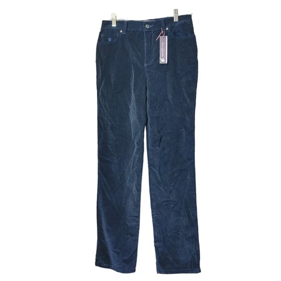 NWT GLORIA VANDERBILT Womens 8 Dark Blue Amanda Best Fitting Jeans - Picture 1 of 5